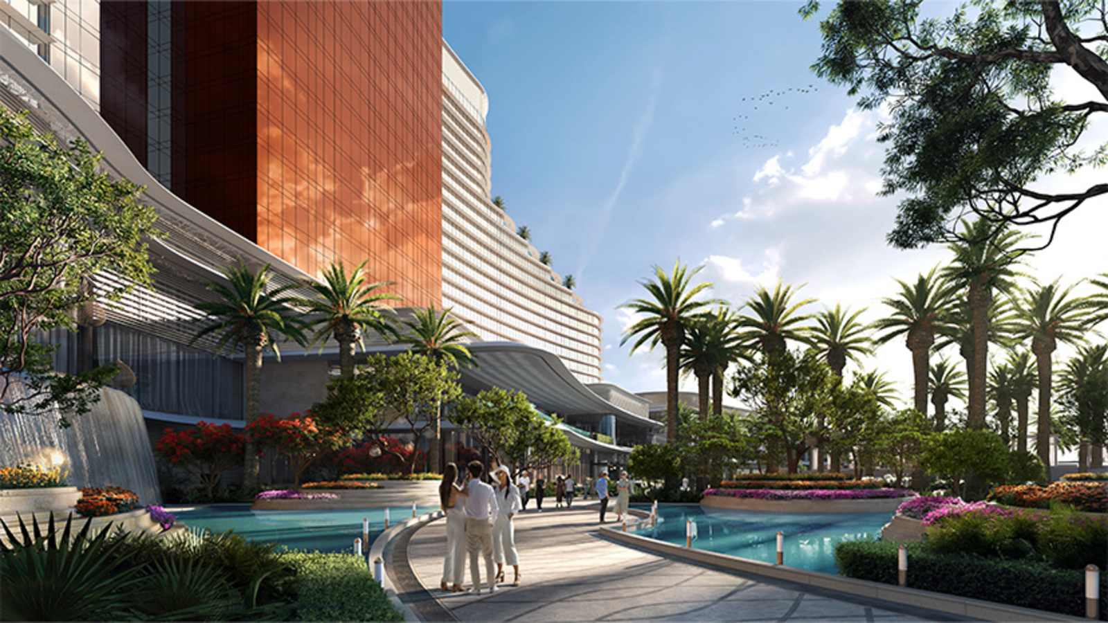 Wynn Al Marjan Island — частный пляж и бассейны